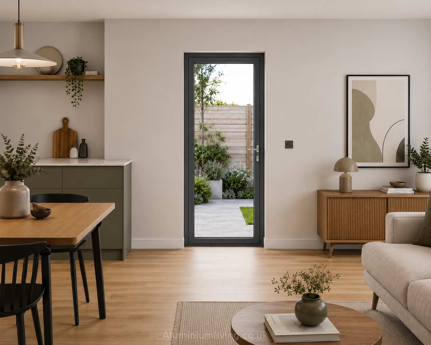 Single Anthracite Grey Aluminium Door-thumbmail-2
