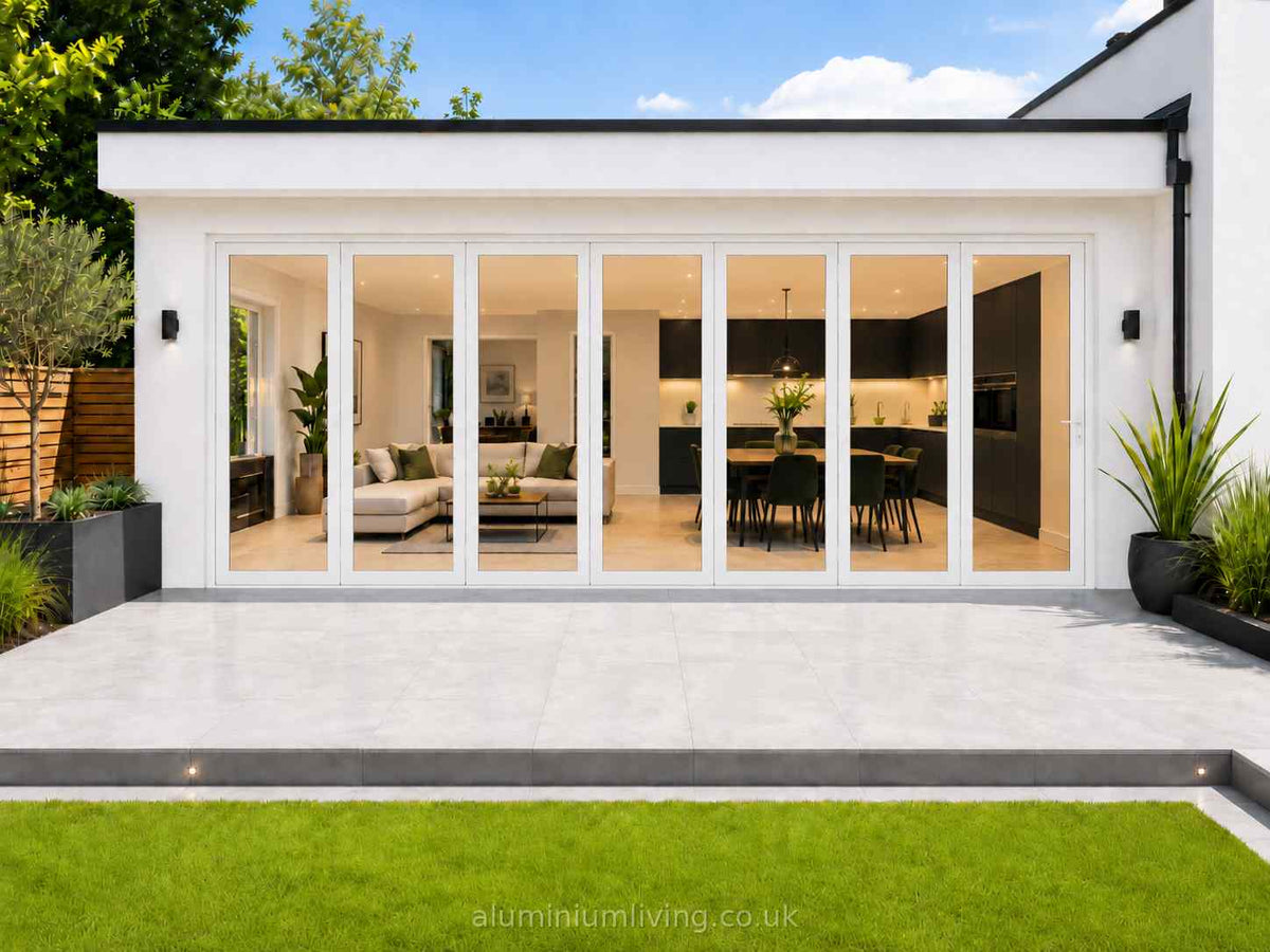 7 Panel White Aluminium Bifold Door-thumbmail-1