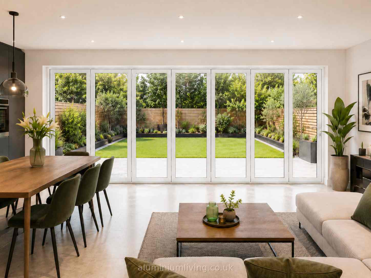 7 Panel White Aluminium Bifold Door-thumbmail-2