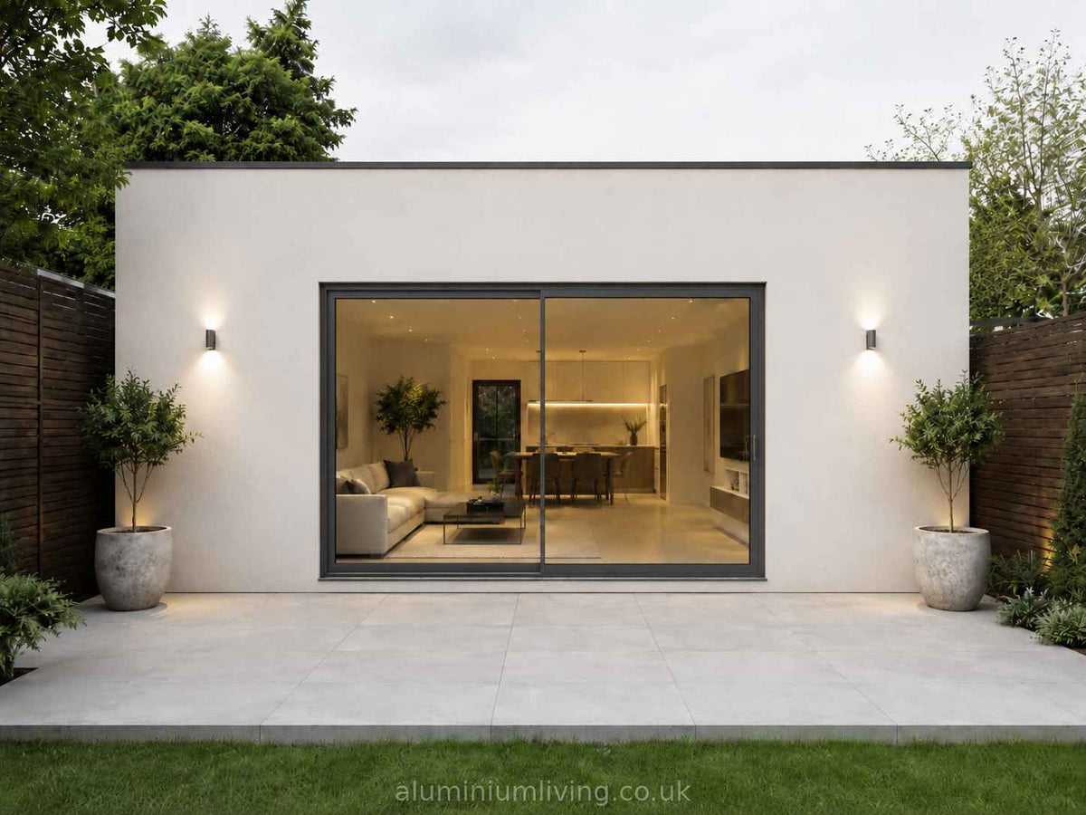 2 Panel Anthracite Grey Sliding Door