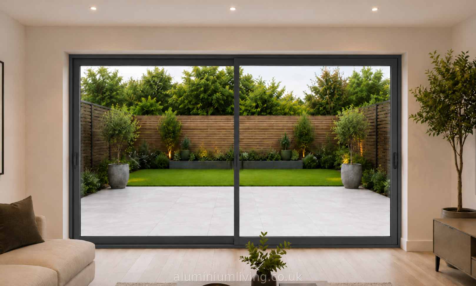 2 Panel Anthracite Grey Sliding Door-thumbmail-2