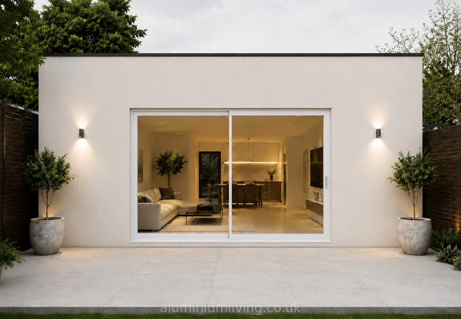 3 Panel White Sliding Door-thumbmail-2