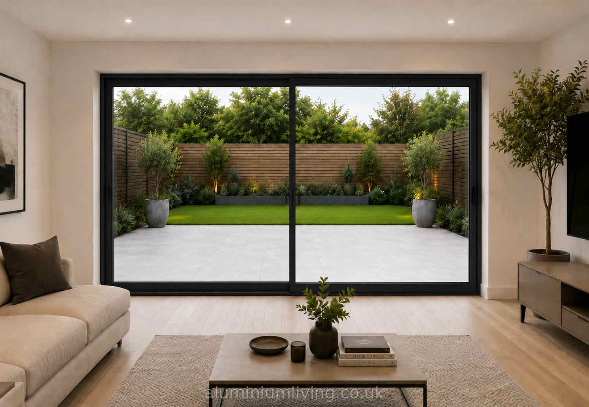 3 Panel Black Sliding Door-thumbmail-1