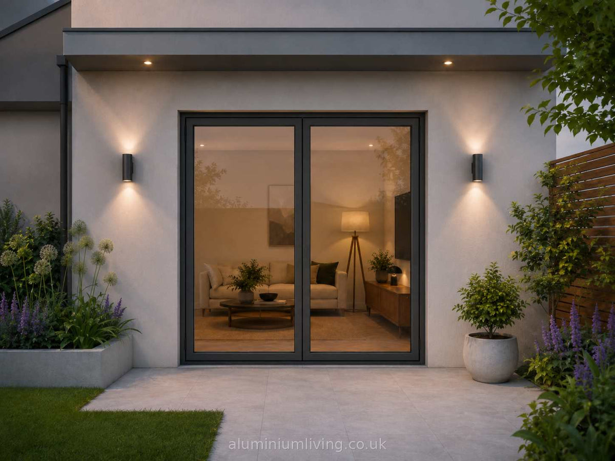 2 Panel Anthracite Grey Bifold Door