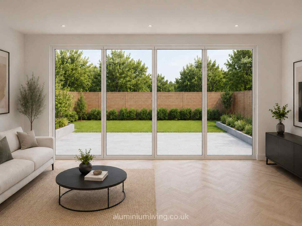 4 Panel White Aluminium Bifold Door-thumbmail-2
