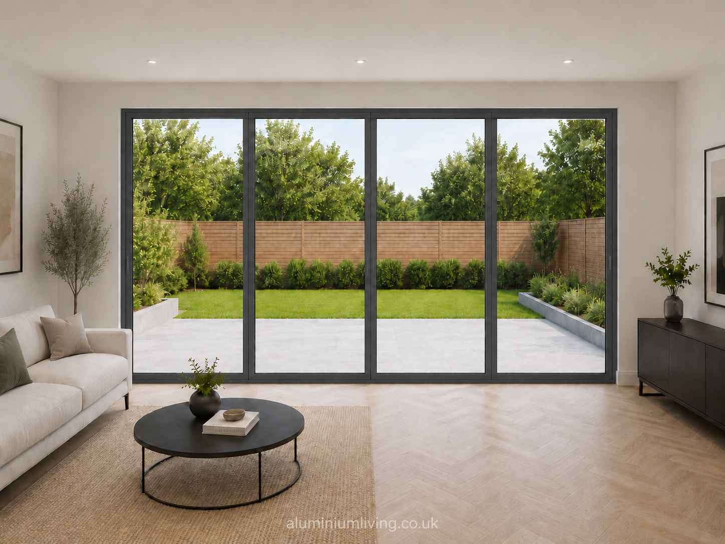 4 Panel Anthracite Grey Aluminium Bifold Door-thumbmail-2
