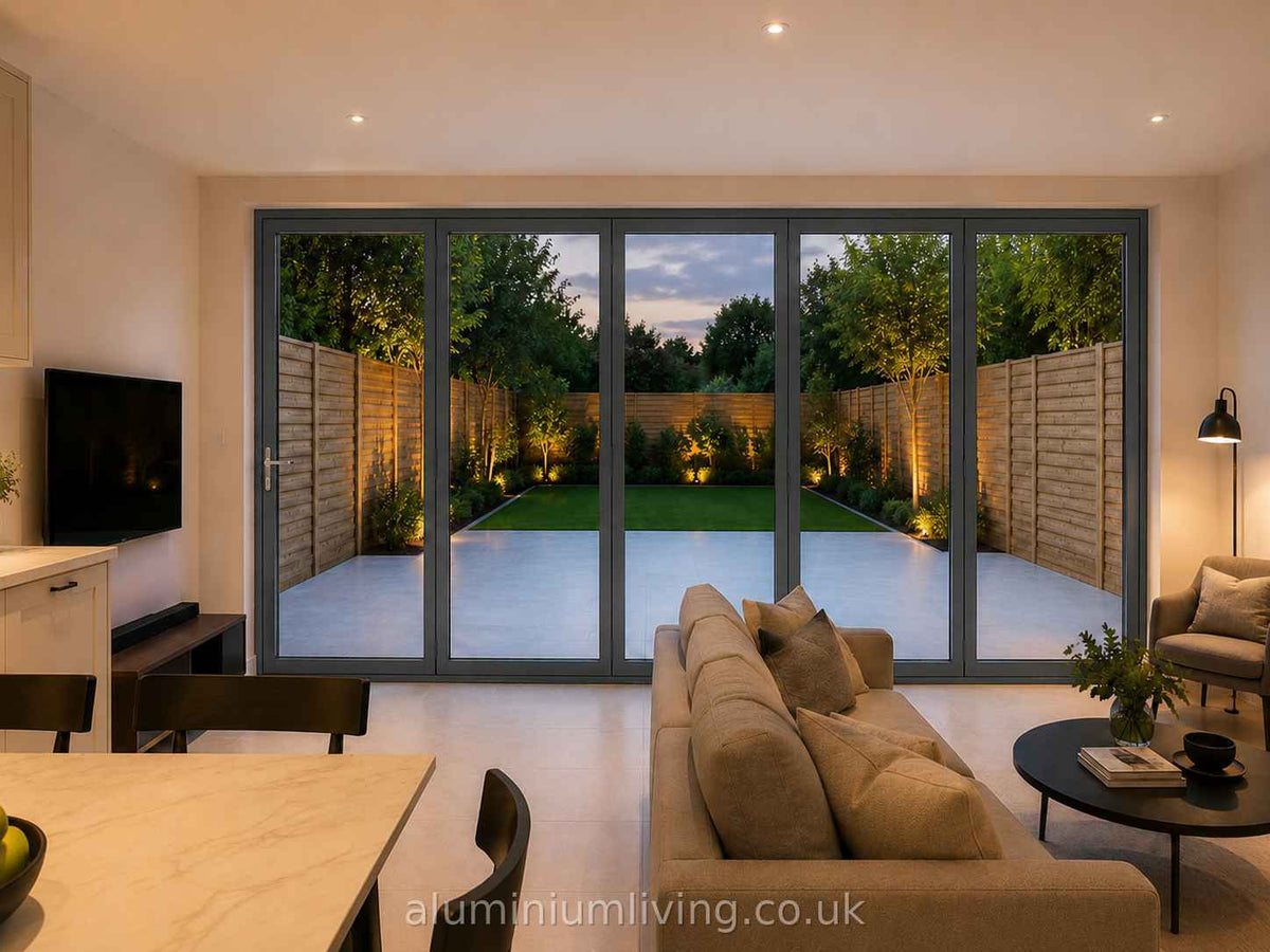 5 Panel Anthracite Grey Aluminium Bifold Door-thumbmail-2