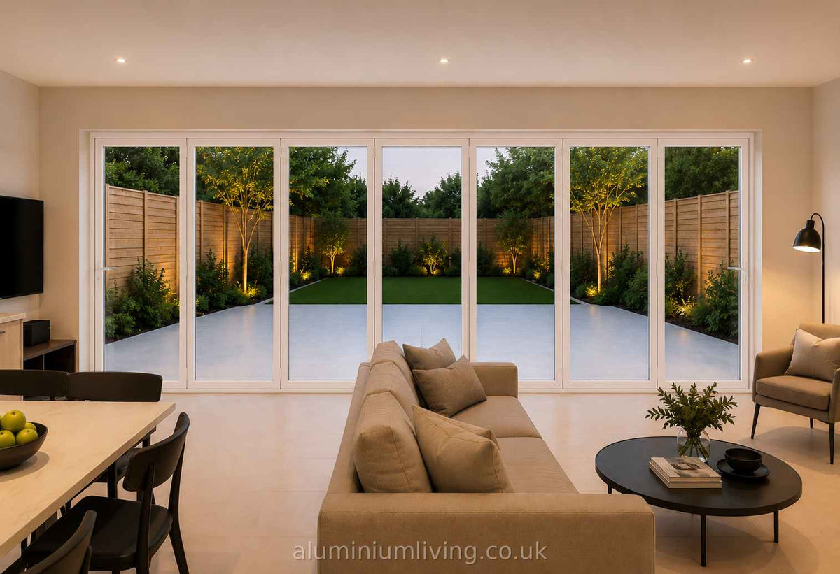 6 Panel White Aluminium Bifold Door-thumbmail-2