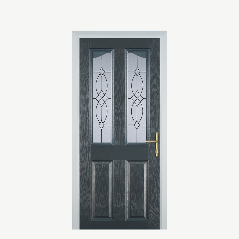 Door B 2 Panel 2 Angle Grey Flair image 0