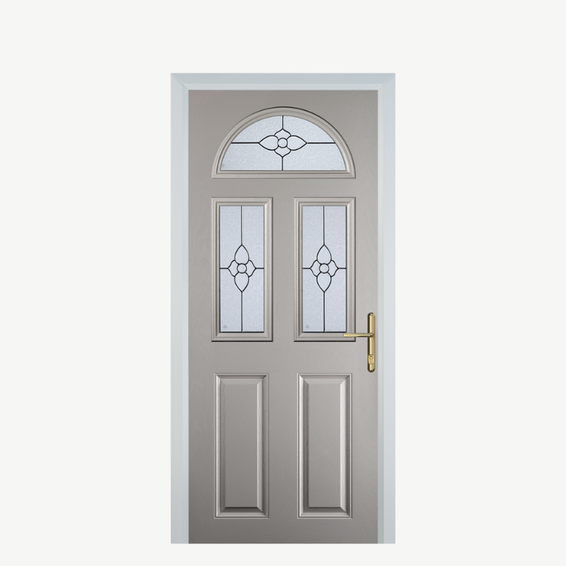 Door G 2 Panel 1 Arch Agate Grey Finesse image 0
