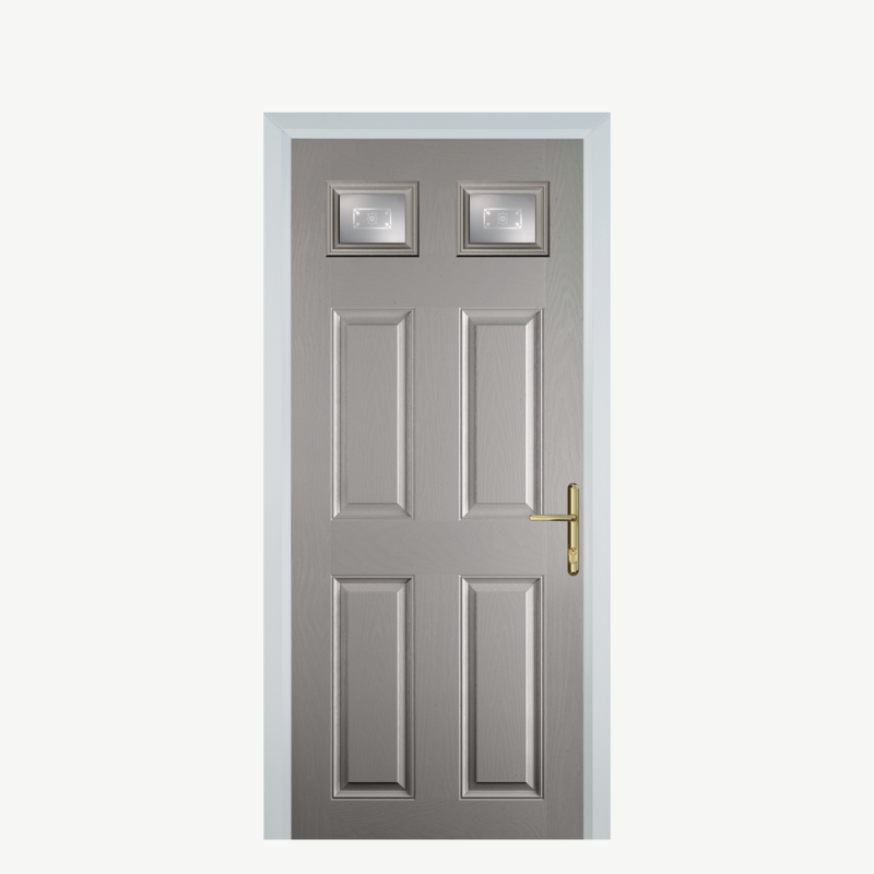 DoorI 4 Panel 2 Square Agate Grey Straxton image 0