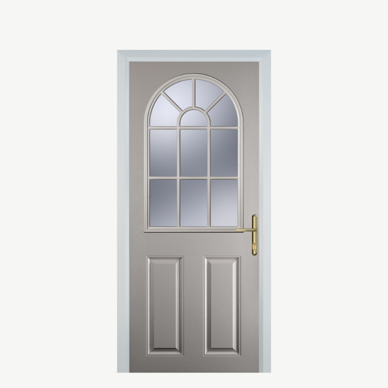 DoorL 2 Panel Sunburst Agate Grey image 0