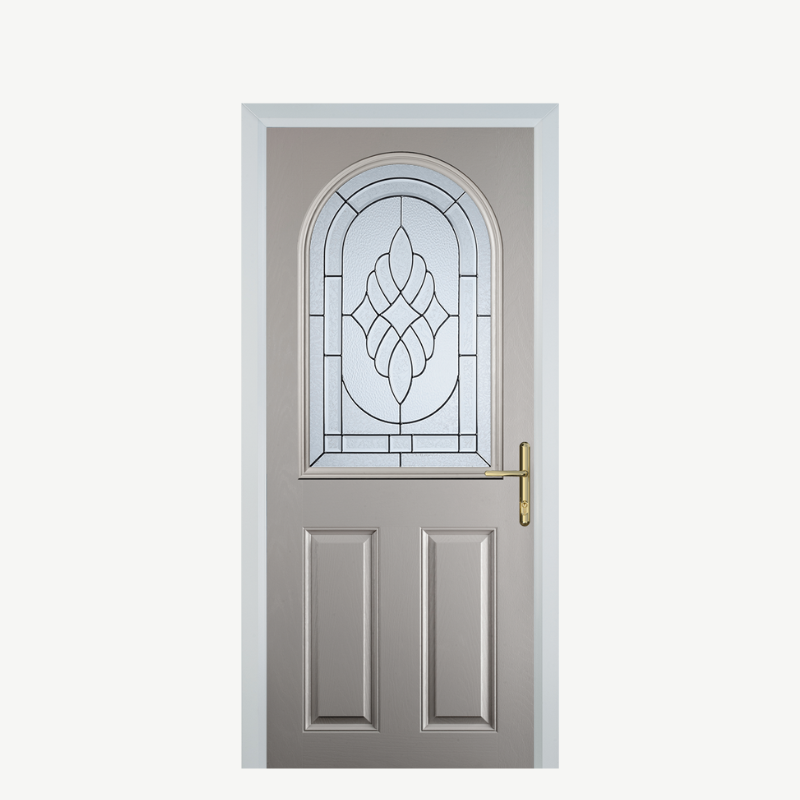 Door E 2 Panel 1 Arch Agate Grey Zinc Art Elegance image 0