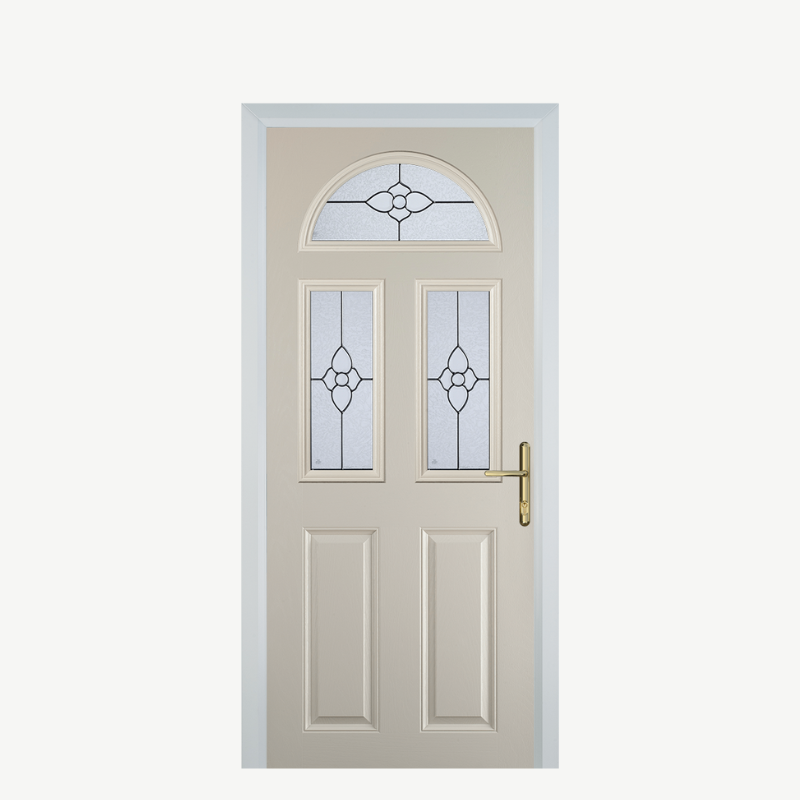 Door G 2 Panel 1 Arch Cream Finesse image 0
