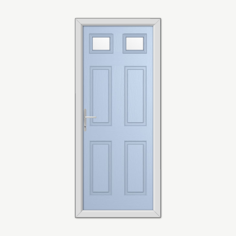 Middleton Glazed 2 Duck Egg Blue Composite Door image 0
