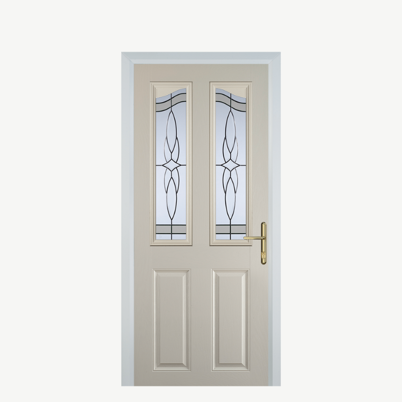Door B 2 Panel 2 Angle Cream Crystal Harmony Frost image 0