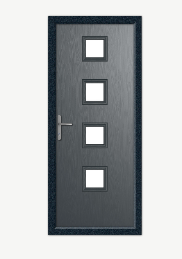 Cottage Black Composite Door image 0