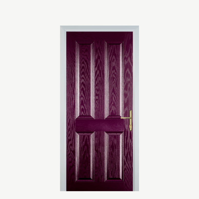 DoorQ 4 Panel Purple Violet image 0