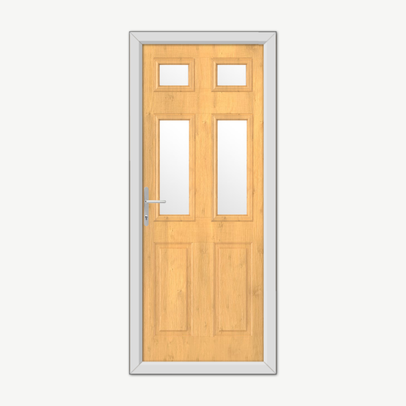 Middleton Glazed 4 Yellow Composite Door image 0
