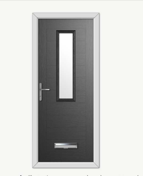Westminster Black Composite Door image 0