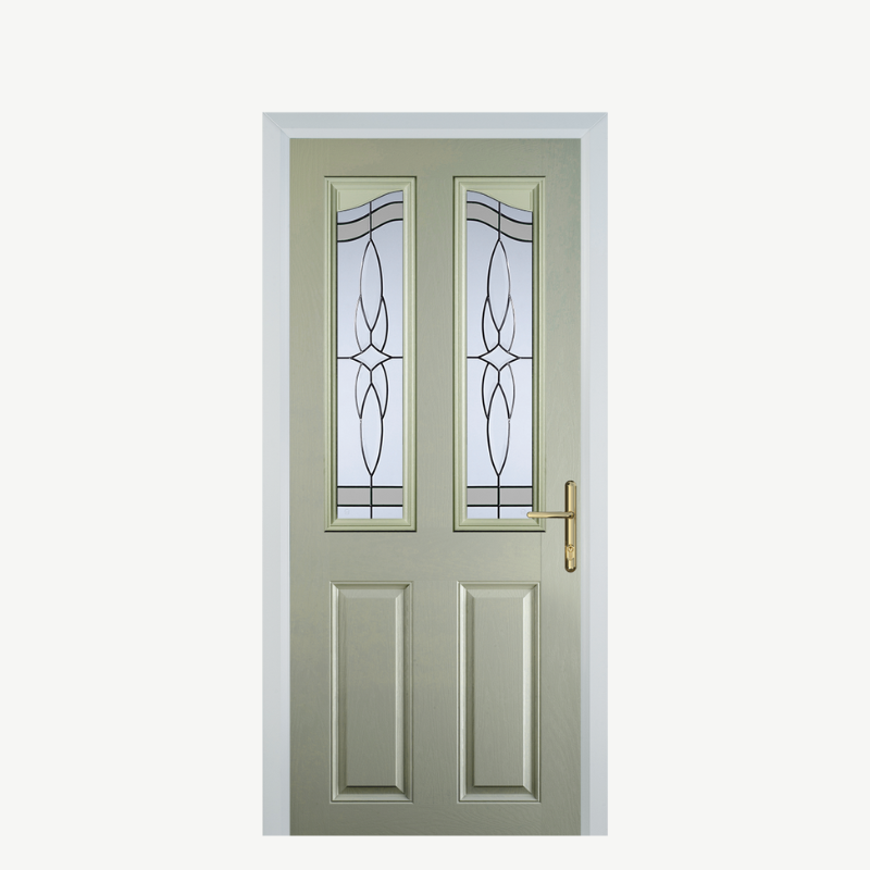 Door B 2 Panel 2 Angle Pebble Grey Crystal Harmony Frost image 0
