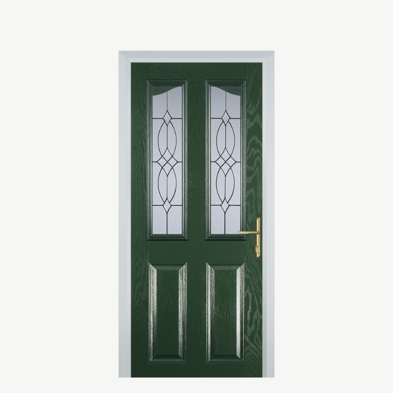 Door B 2 Panel 2 Angle Green Flair image 0