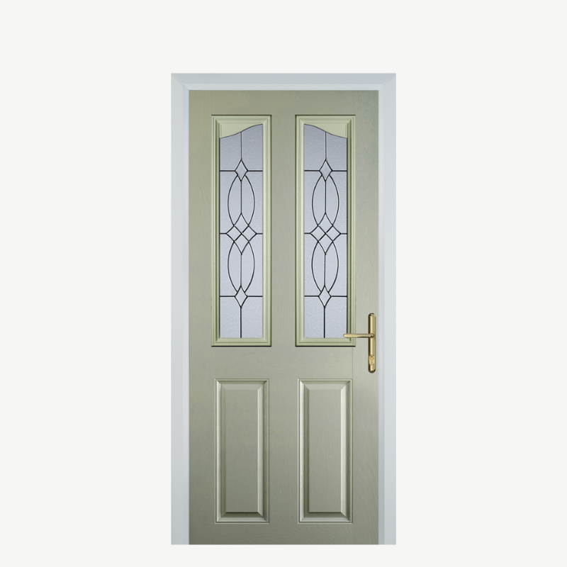 Door B 2 Panel 2 Angle Pebble Grey Flair image 0