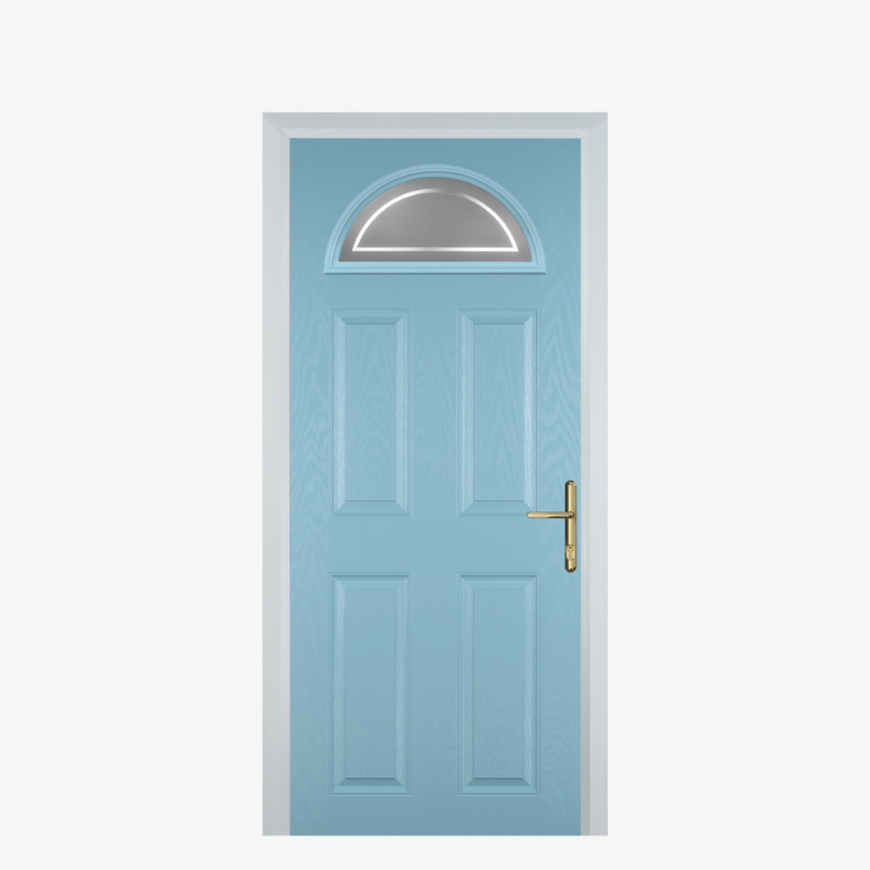 Door D 4 Panel 1 Arch Duck Egg Blue Enfield image 0