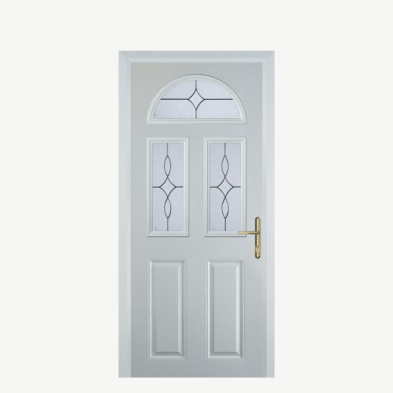 Door G 2 Panel 1 Arch White Flair image 0