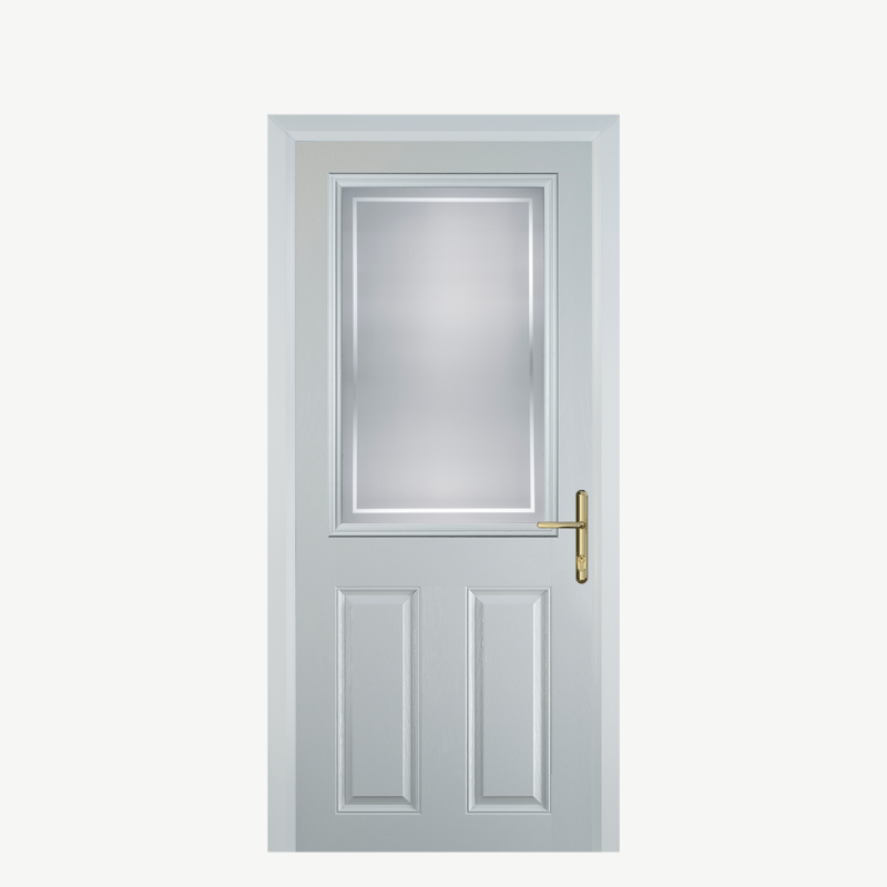 Door F 2 Panel 1 Square White Enfield image 0