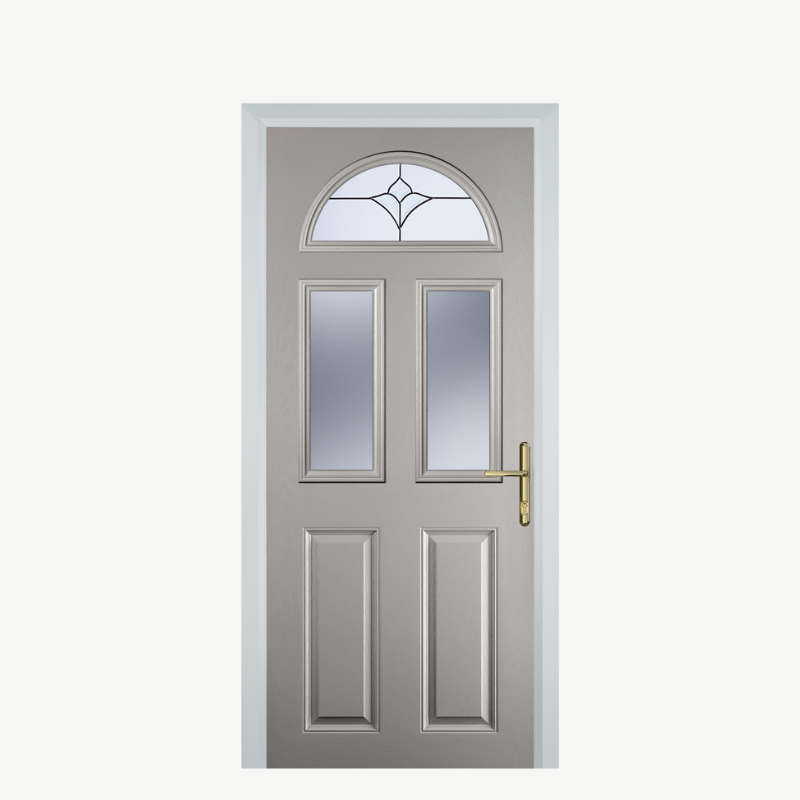 Door G 2 Panel 1 Arch Agate Grey Crystal Tulip Arch image 0
