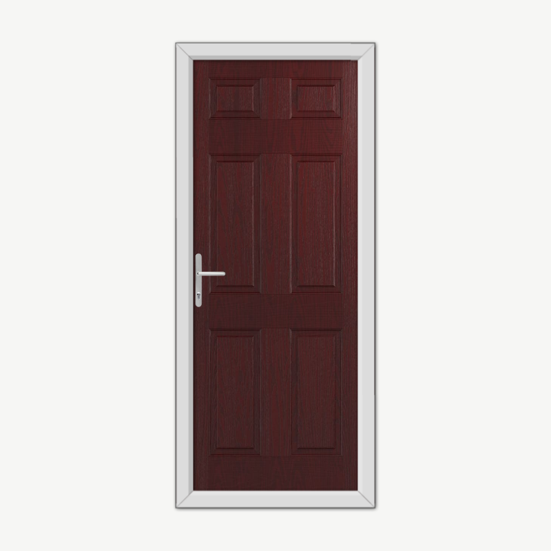 Middleton Solid Burgundy Composite Door image 0