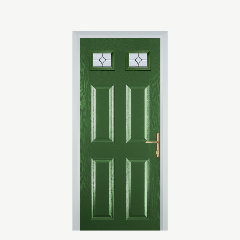 DoorI 4 Panel 2 Square Fern Green Flair image 0