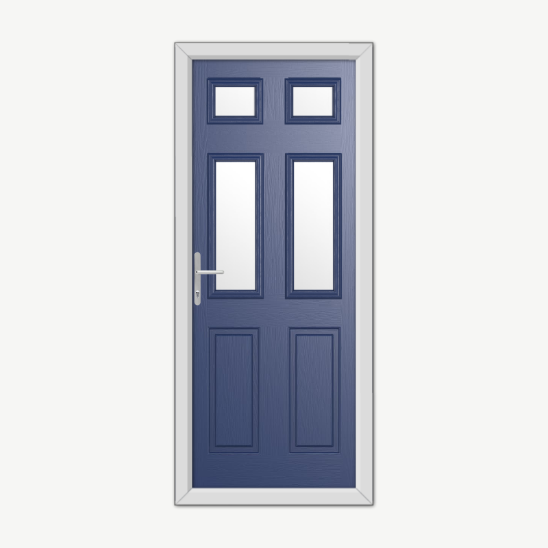 Middleton Glazed 4 Blue Composite Door image 0