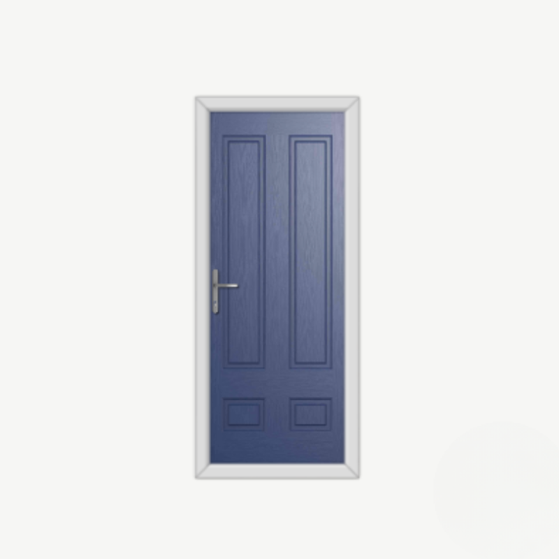Aston Solid Blue Composite Door image 0