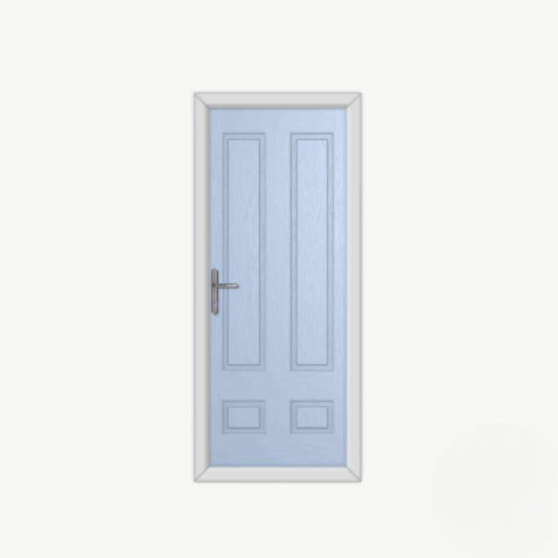 Aston Solid Duck Egg Blue Composite Door image 0