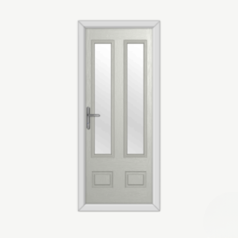 Aston Glazed 2 Agate Grey Composite Door image 0