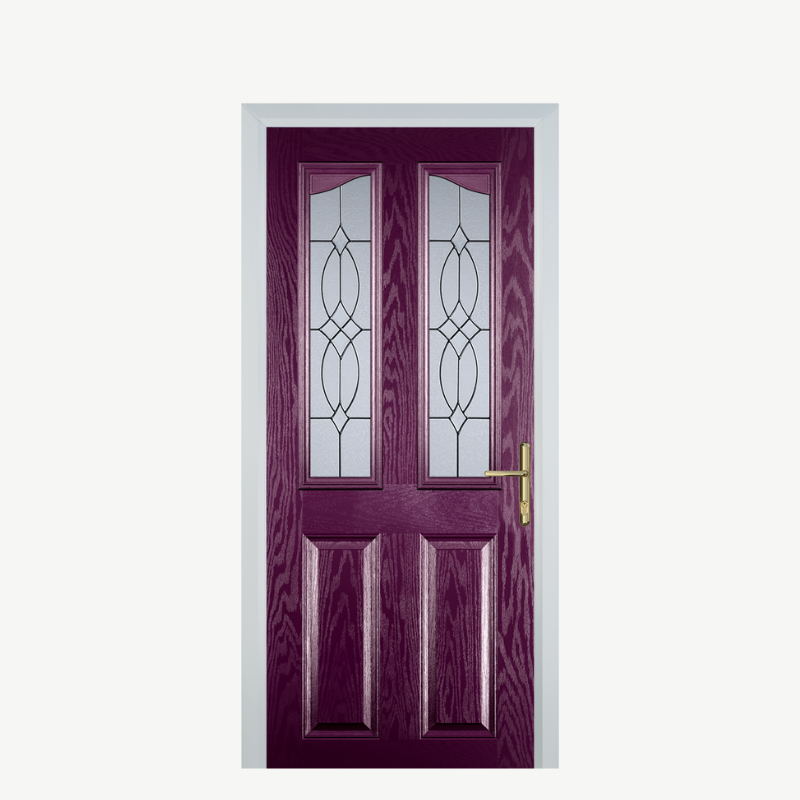 Door B 2 Panel 2 Angle Purple Violet Flair image 0
