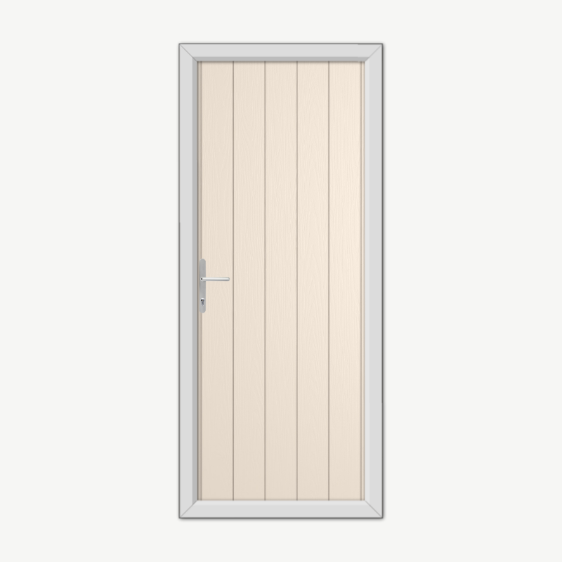 Norfolk Solid Cream Composite Door image 0