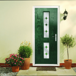 Green Hallmark Panels Composite Front Door