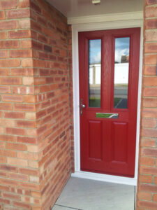 GRP Red Composite Front Door