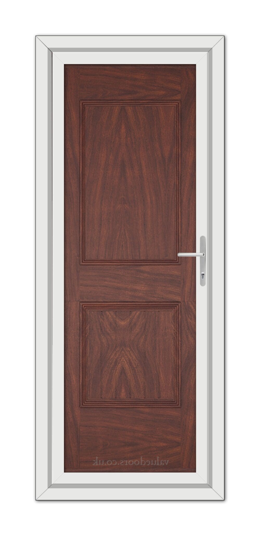 A close-up of a Rosewood Alnwick One Solid uPVC Door.