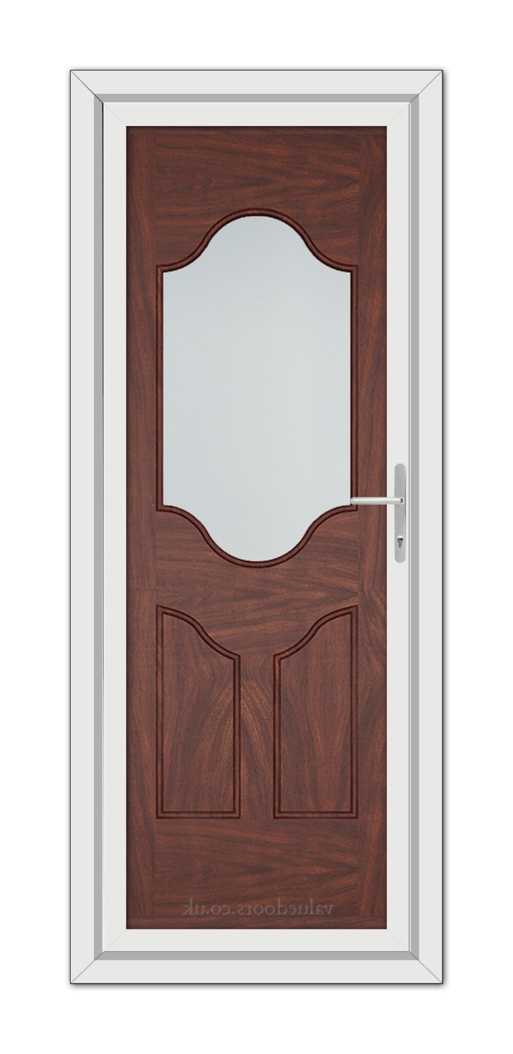 A close-up of a Rosewood Althorpe One uPVC Door.