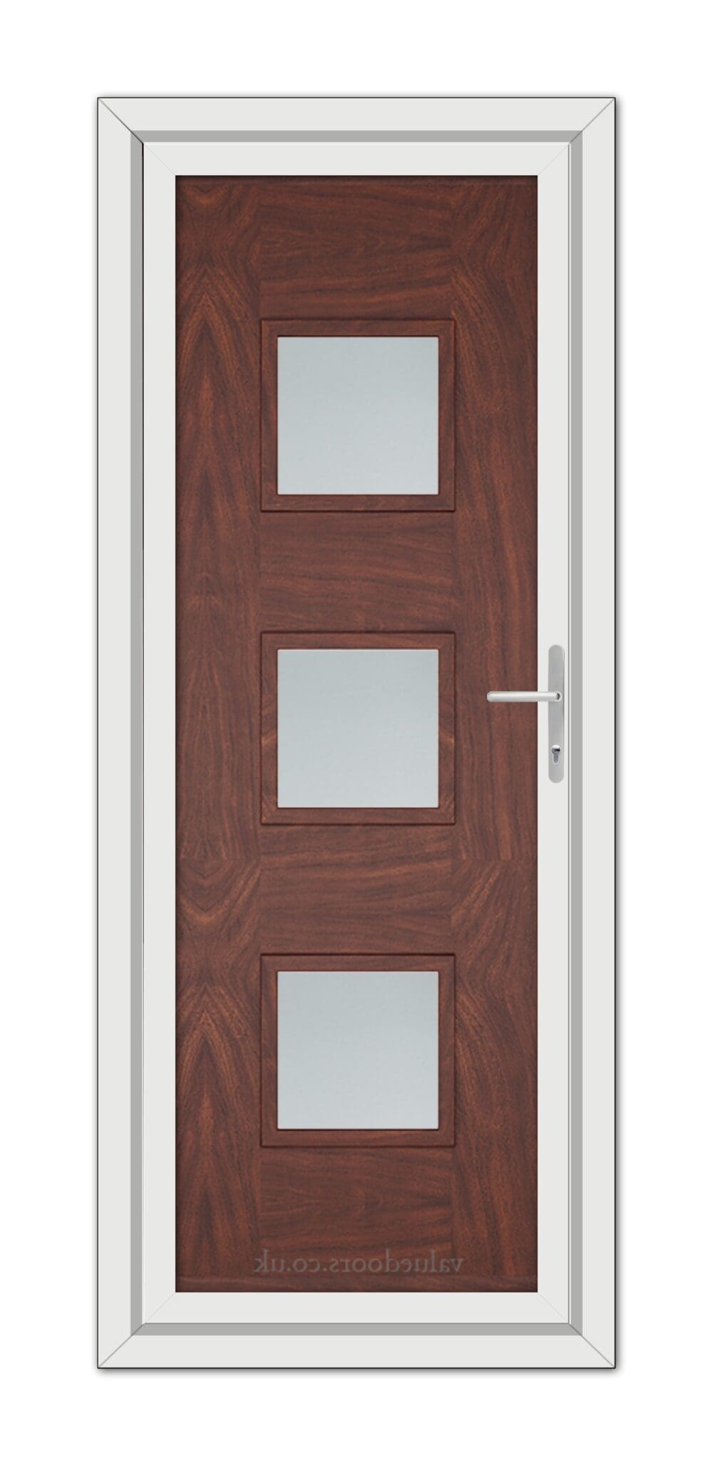 A close-up of a Rosewood Modern 5013 uPVC Door.